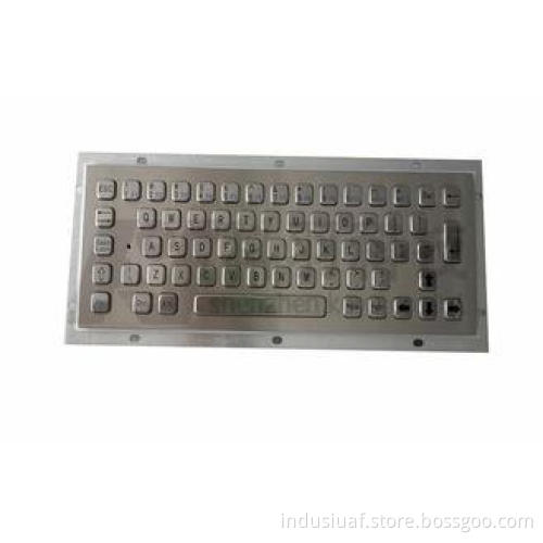 64 Key Industrial Metal Keyboard , 8kV By Air Contact , 5kv